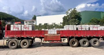 河源 芝麻灰花岗岩地铺石出货日常