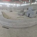 河源 芝麻白异形坐凳，自然面光面弧形加工