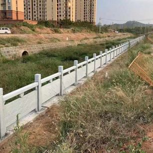 河源 白麻河道栏杆效果展示图