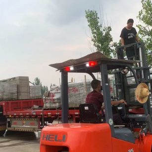 河源 黄金麻冰裂纹，地铺石装车