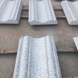 河源 白麻花岗岩光面别墅线条