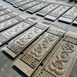 河源 黄金麻花岗岩外墙雕刻板