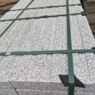 河源 白麻花岗岩直行盲道石，盲条，地铺石