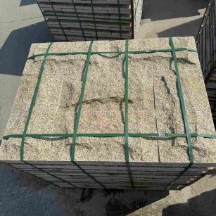 河源 黄金麻花岗岩石材自然面蘑菇石成品