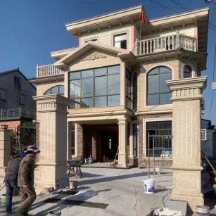 河源 黄金麻花岗岩荔枝面别墅外墙干挂私家专属