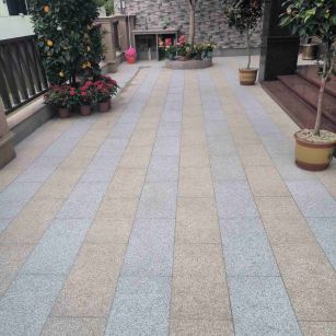 河源 黄金麻白麻荔枝面庭院铺装展示