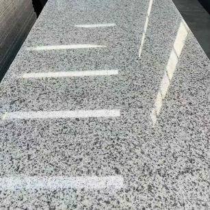 河源 白麻花岗岩光面毛板