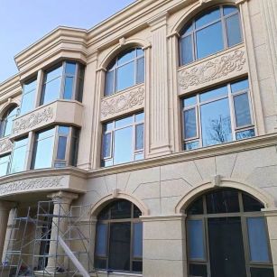 河源 黄金麻花岗岩别墅外墙干挂