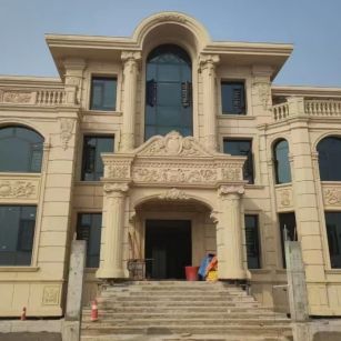 河源 黄金麻花岗岩别墅外墙干挂