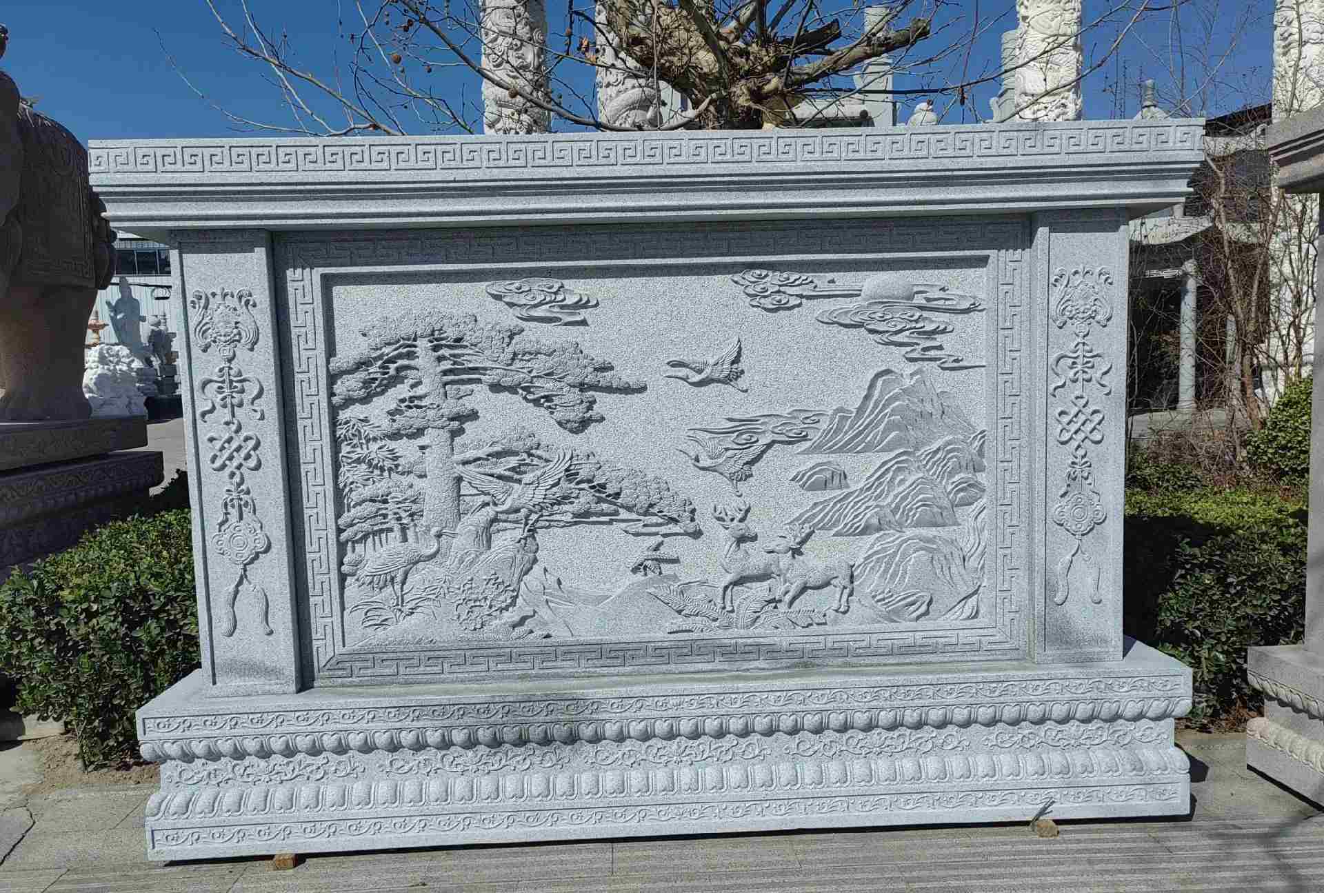 河源 芝麻白大型照壁，屏风，影壁