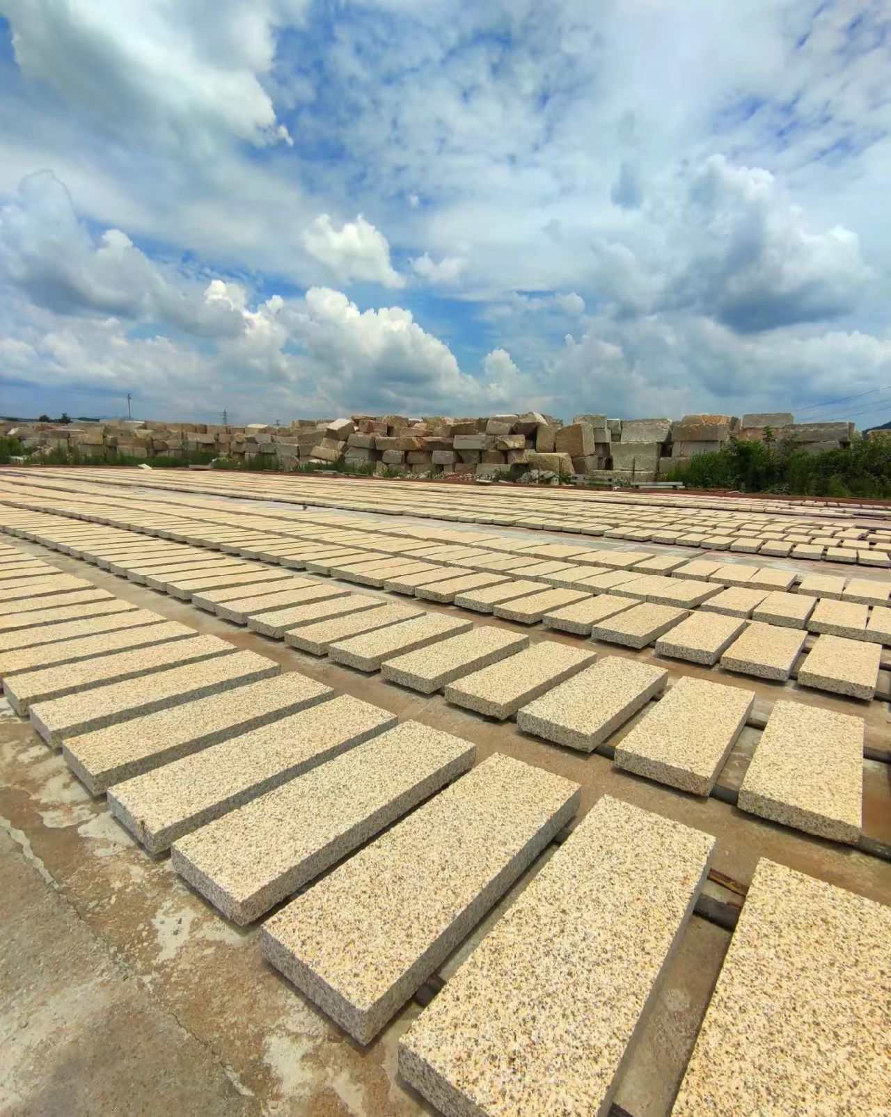 河源 黄金麻花岗岩荔枝面地铺石防护中