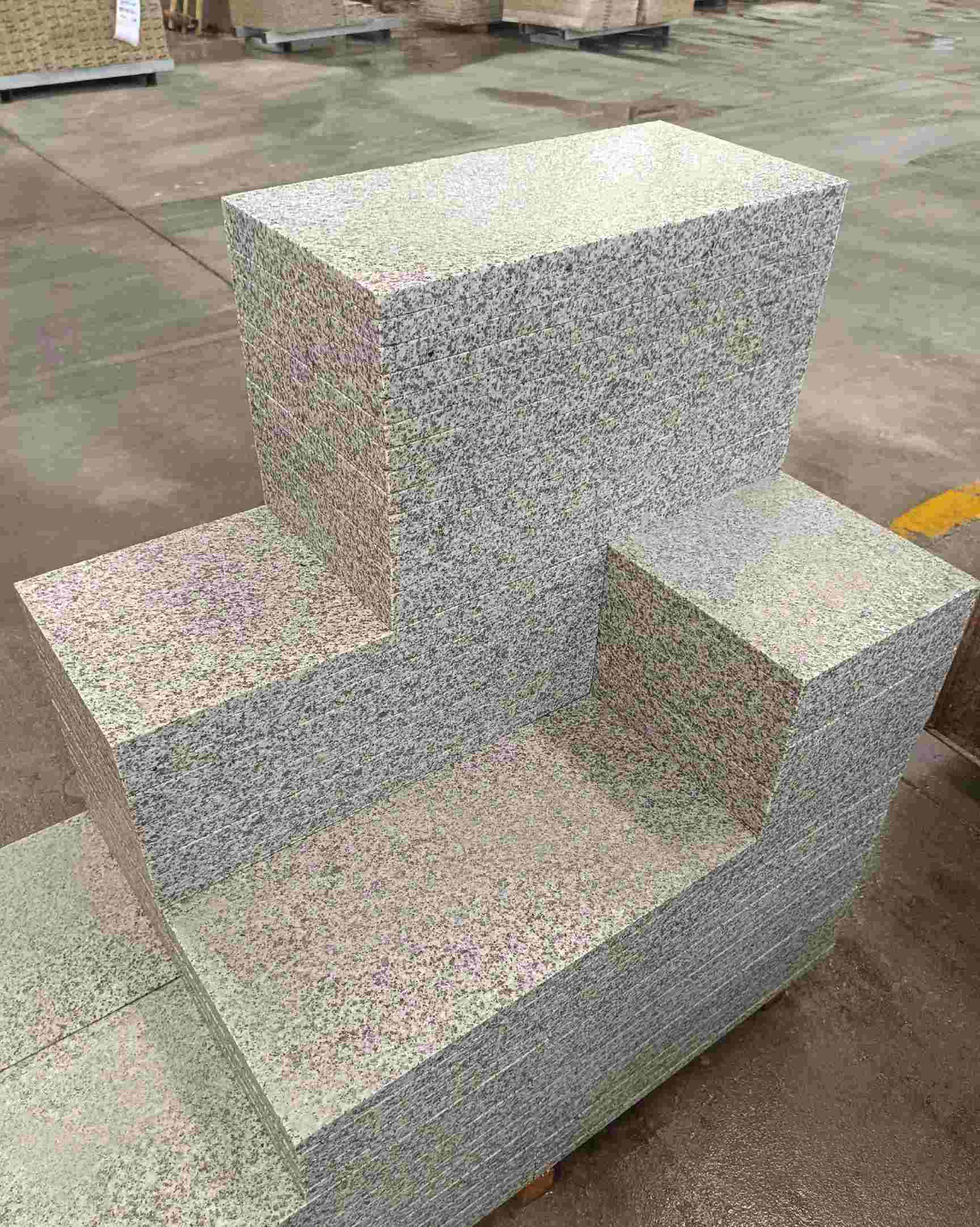 河源 白麻花岗岩荔枝面地铺石