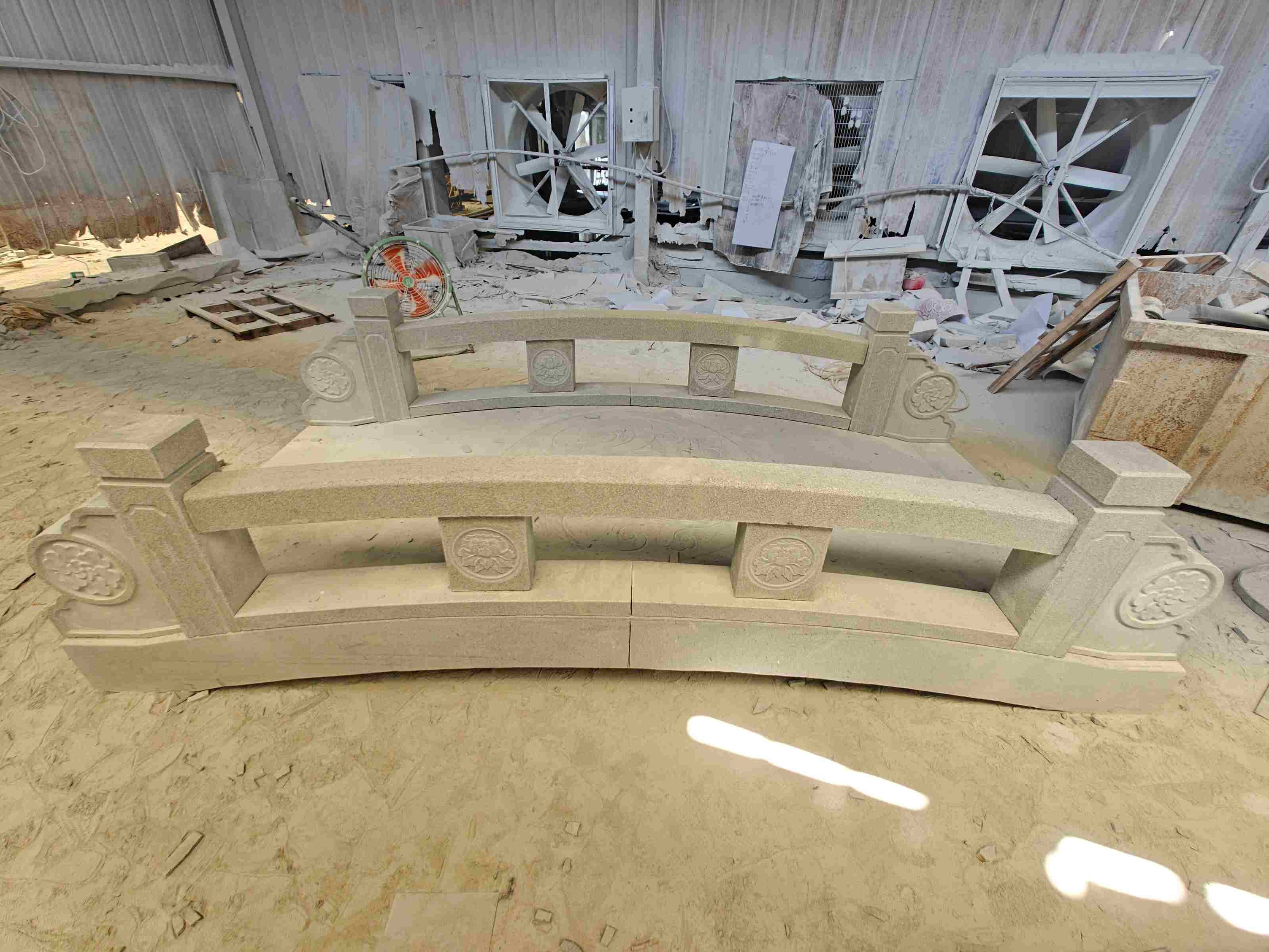 河源 芝麻灰花岗岩异形加工-拱桥，石桥