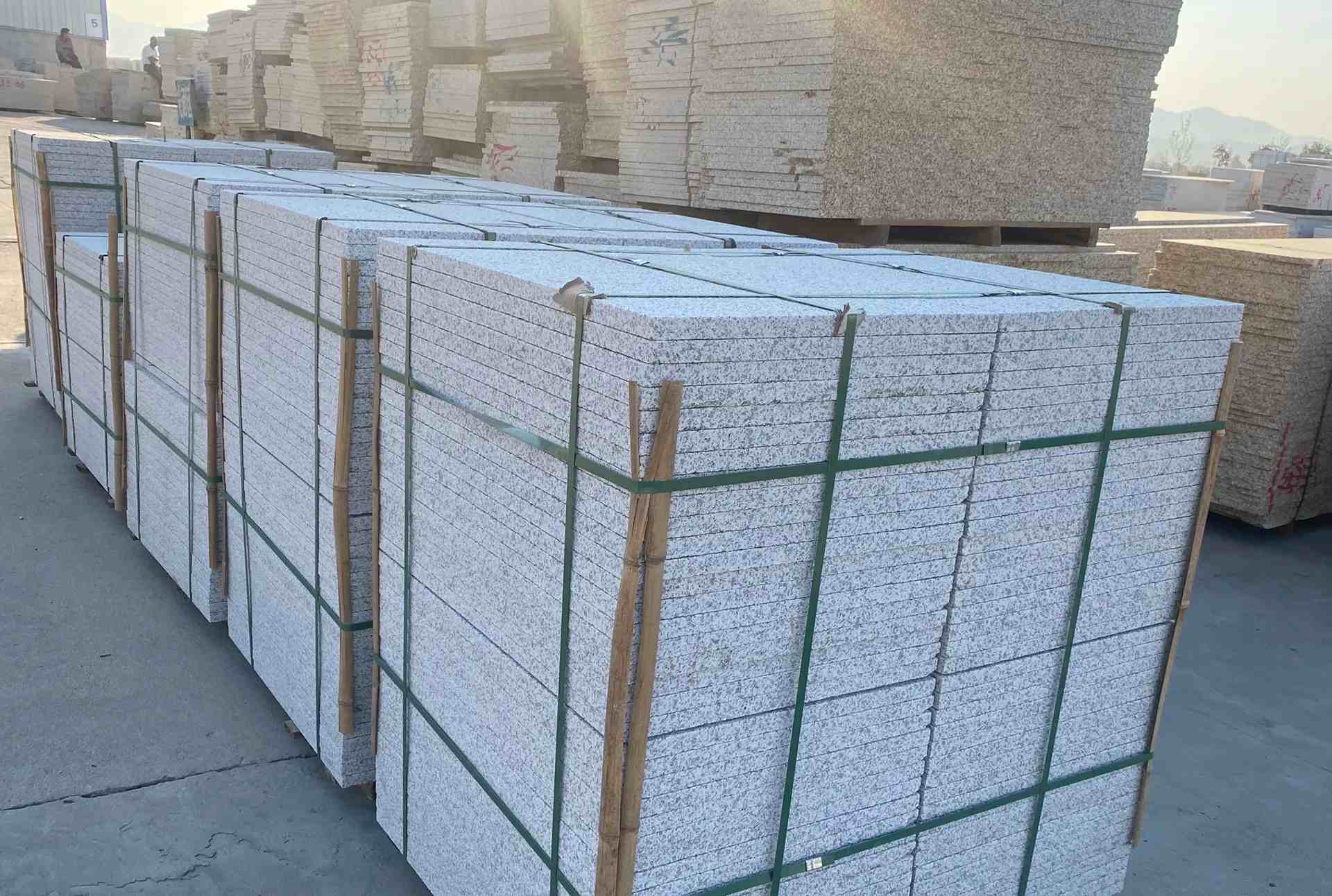 河源 白麻花岗岩荔枝面地铺石