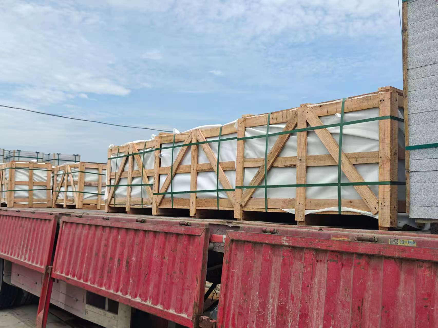 河源 芝麻白花岗岩地铺石出口专车-泰国游